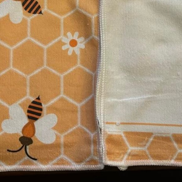 Honey Bee Kitchen Towels Set Summer Spring Decor Cottage Decoration Dish Cloths - Picture 9 of 9